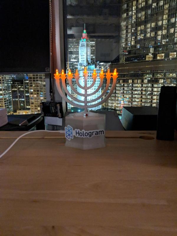 Holo-day Hannukkah Menorah