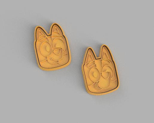 Bluey and Dingo Cookie Cutter x2