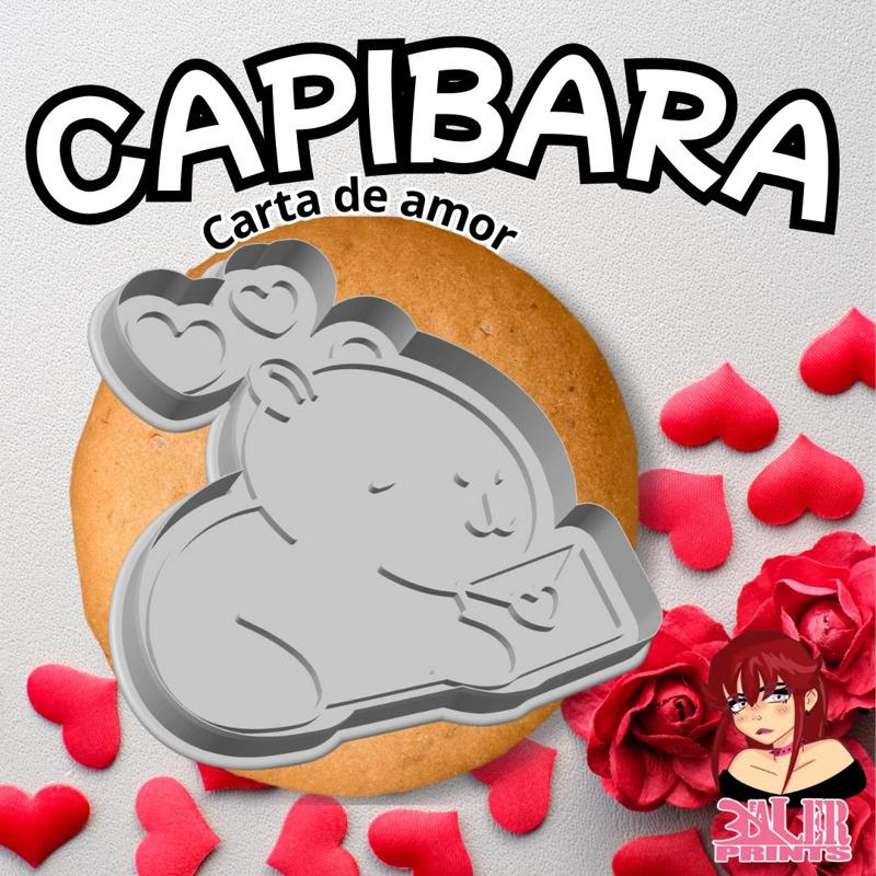 Capibara Valentine's Day Letter