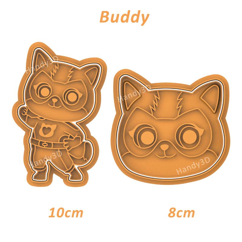 Buddy Cookie Cutter Set - Face & Full Body