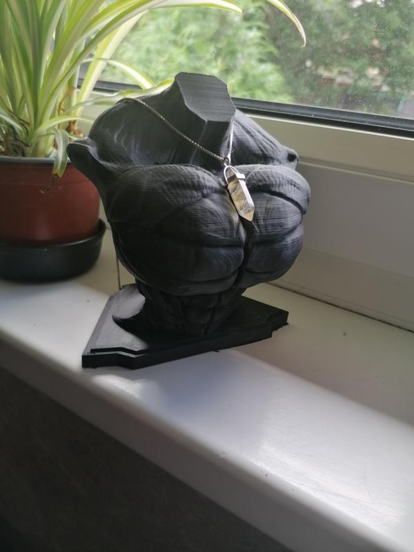 Musuclar jewellery stand.