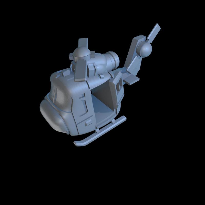 Cute Huey helicopter Military