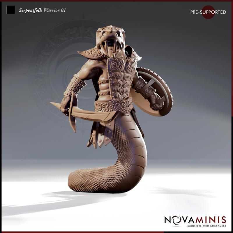 Serpentfolk Warrior 01
