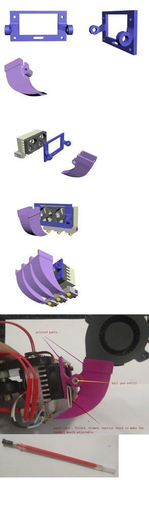 3 nozzle cooling fan holder design