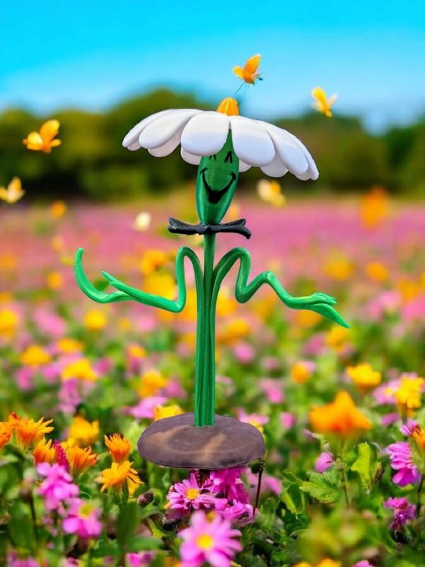 Alice in Wonderland daisy figurine