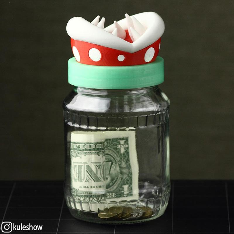 Piranha Plant Piggy Bank lid 🪙