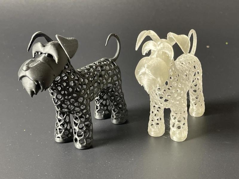 A Miniature Schnauzer Openwork Figurine
