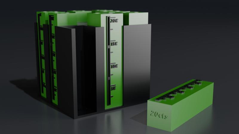 square style €uro money box