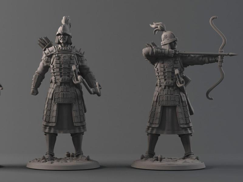 Archery Soldier Figurine
