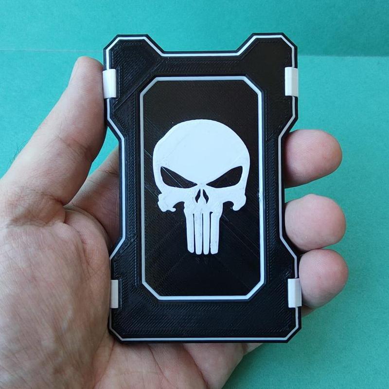 CARDHOLDER-WALLET (ONLY BACK PLATE WITH LOGO punisher)