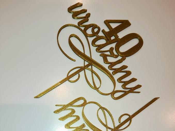 30th, 40th, 30. 40 urodziny birthday cake toppers