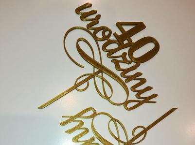 30th, 40th, 30. 40 urodziny birthday cake toppers