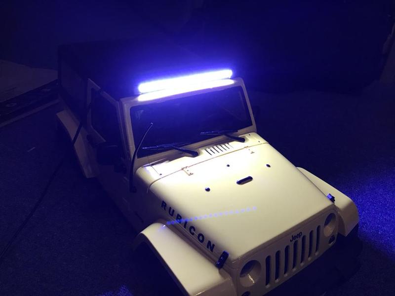 RC Car LED Lightbar Jeep JK 1/10 