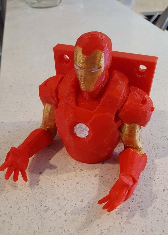 Iron Man Wall Hanger for Quadcopter Drone Guitar Hat Backpack Etc