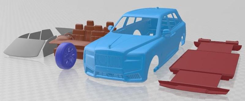 Rolls Royce Black Badge Cullinan UK 2024 Printable Car