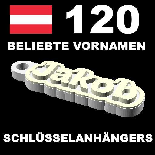 120 Schlüsselanhänger für beliebte österreichische Vornamen Keychains