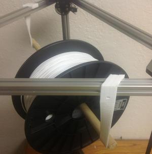 Parametric twisted underslung spool brackets