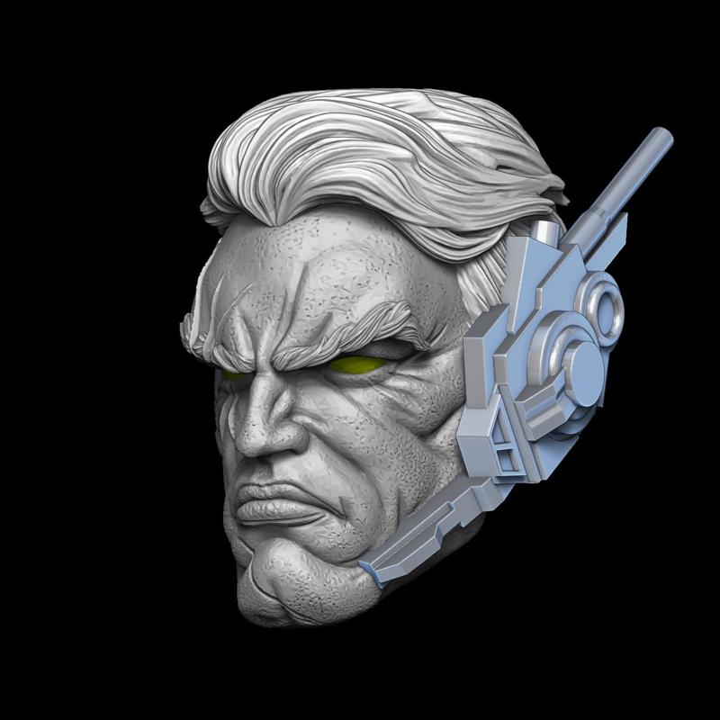 cable xmen head 1/12