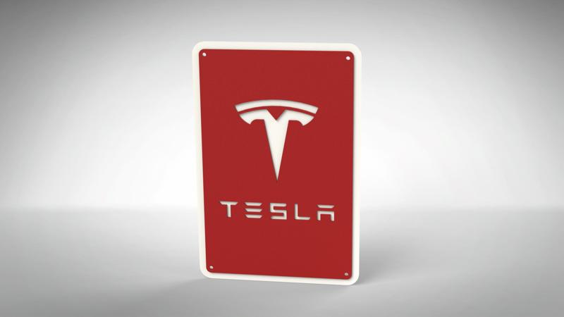 Tesla Charging Parking Sign NOW WITH v2 LOGO