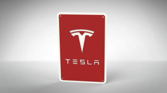 Tesla Charging Parking Sign NOW WITH v2 LOGO