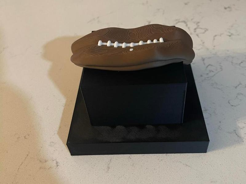 Flat Football last place fantasy football trophy 