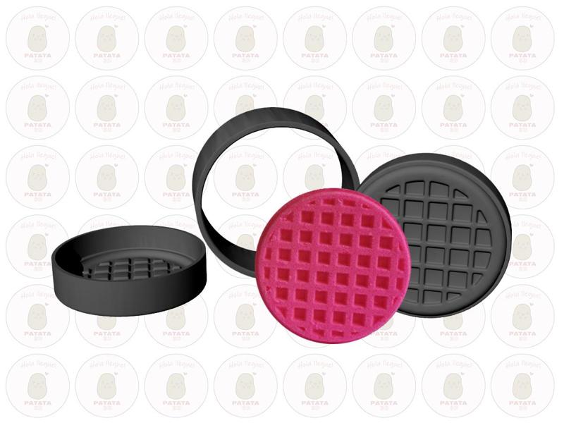 SOLID SHAMPOO PRESS - BATH BOMB - WAFLE WAFFLE