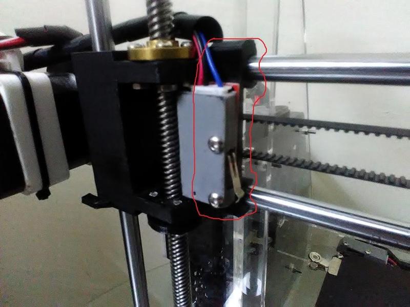 X end stop holder