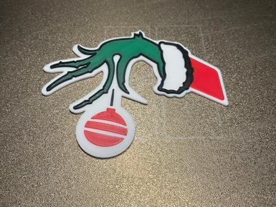 Grinch Hand Ornament