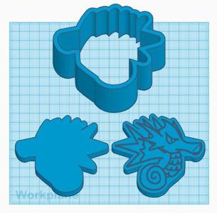 Pokemon: Seadra 3 Piece Bath Bomb Mold