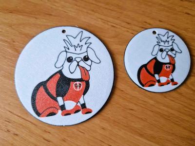 Deadpool dog Round keychain
