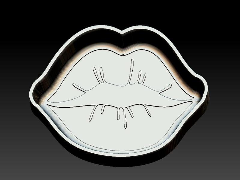 Lips, Hybrid Bath Bomb Mould