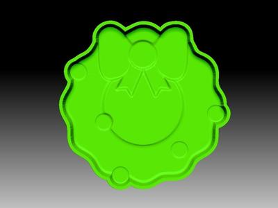 WREATH 2 BATH BOMB MOLD