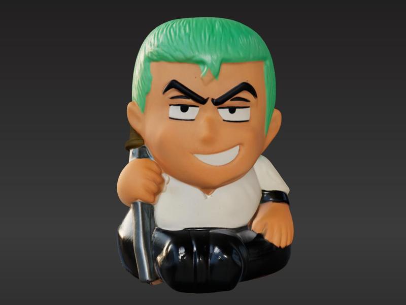 Q-version One Piece Zoro white model requires self-painting