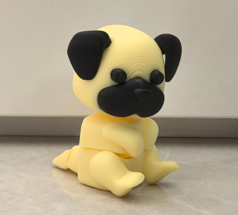 Articulated Pug Fridge Magnet