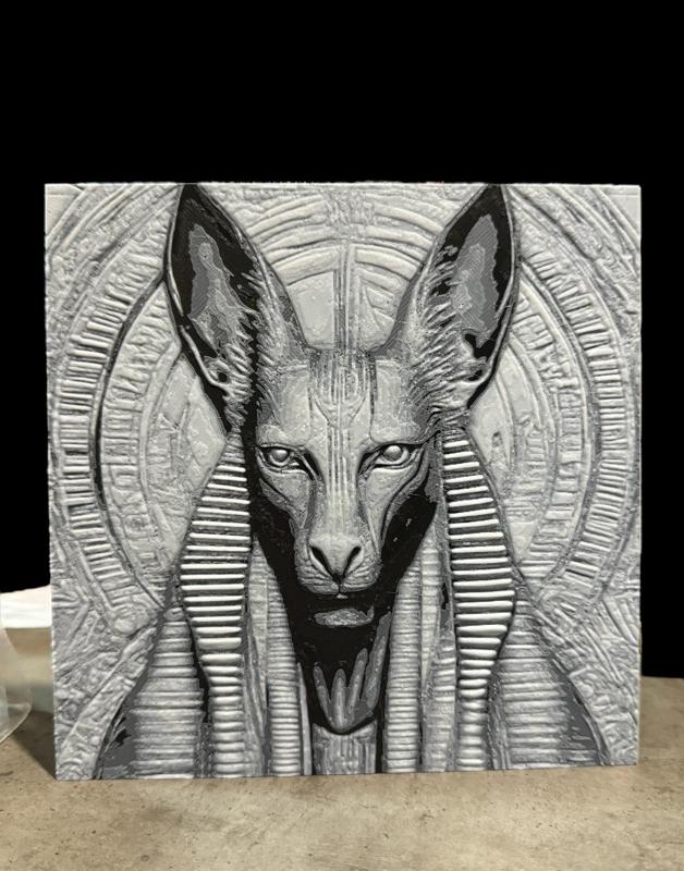Anubis Hueforge Print