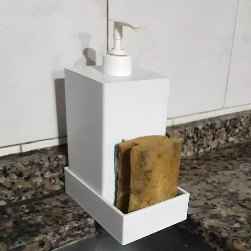 DETERGENT DISPENSER DISPENSER ORGANIZER WITH SPONGE HOLDER