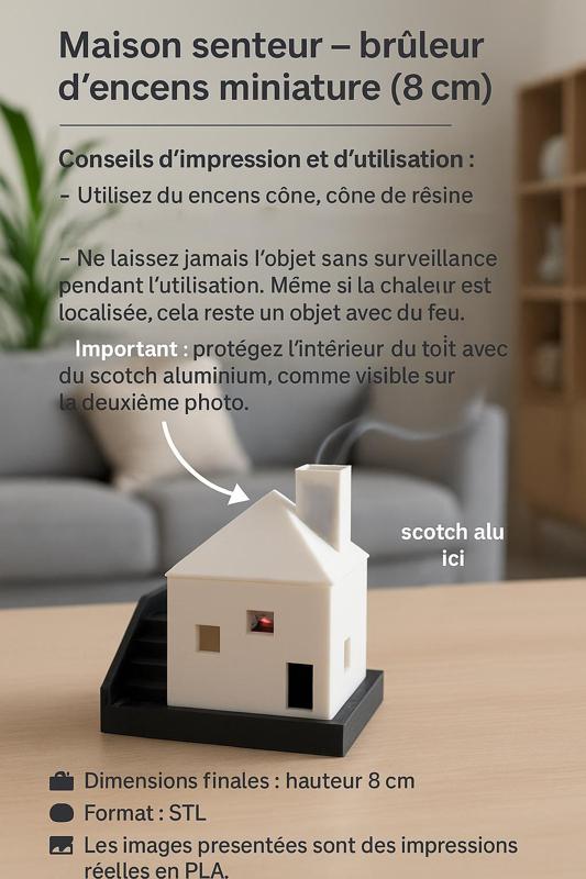 Maison senteur - miniature incense burner