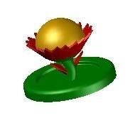 Flower incense burner