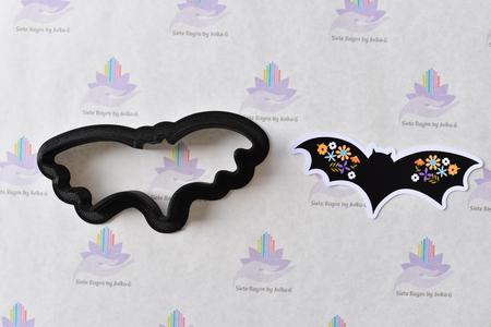 Halloween Bat Floral Bat Cookie Cutter 8 cm