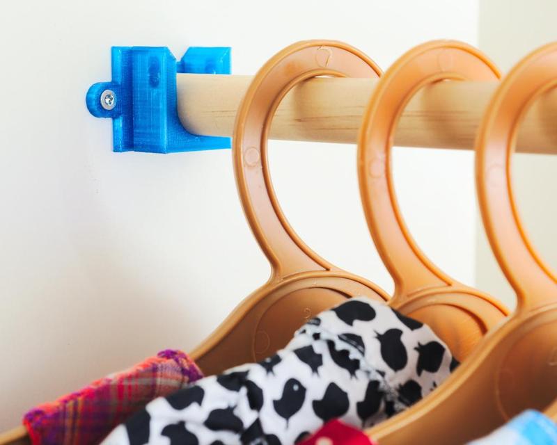 Parametric Closet Rod Bracket