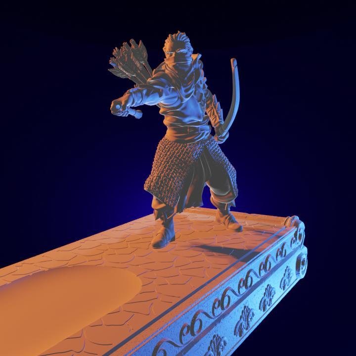 Stick Incense Holder Bandit holding torch