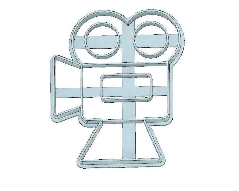 COOKIE CUTTER, FONDANT, MOVIE CAMERA, CINEMA