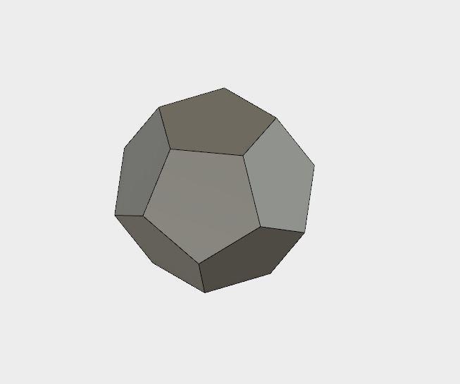 Blank 12 Sided Die
