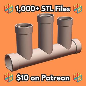 Sewer Pipe Hide for Small Pets like Hamsters and Geckos MineeForm FDM 3D Print STL File