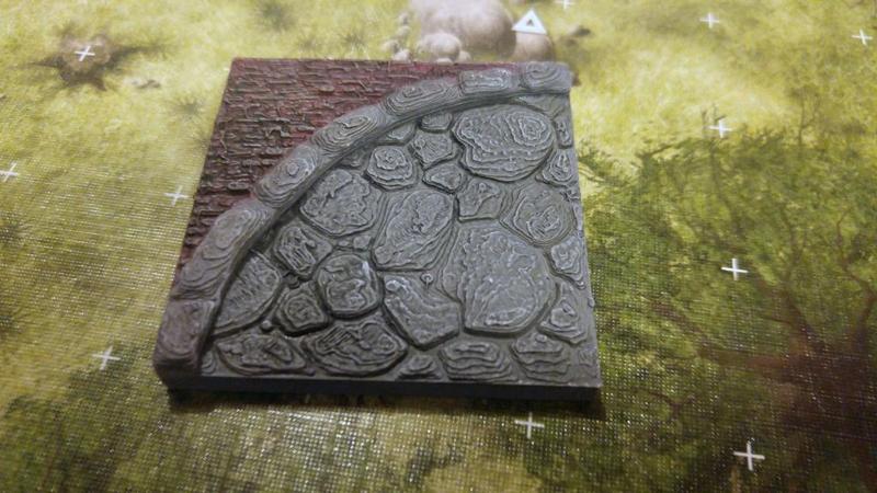 Threednd road and sidewalk corners