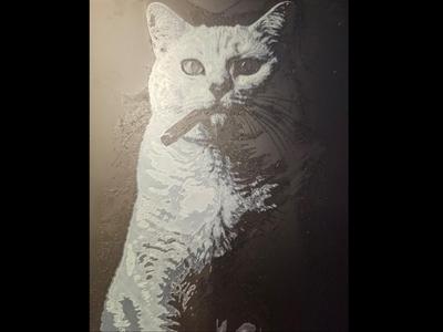 Smoking Cat - Hueforge