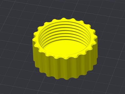 40x3 / 1-1/4"x3 Threaded Cap