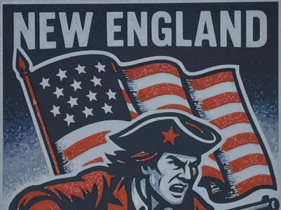 New England Patriots Hueforge - NFL Wall Art
