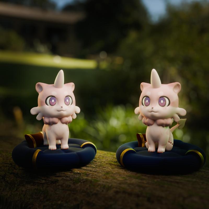 Honkai Star Rail Honkai Star Rail Pink Chimera (2 poses + pillow)