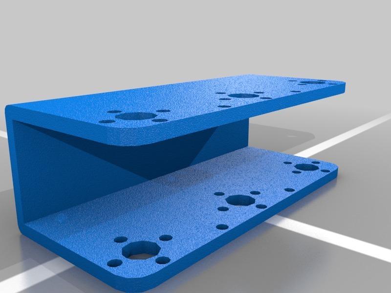 Soporte servomotor - Largo tipo U